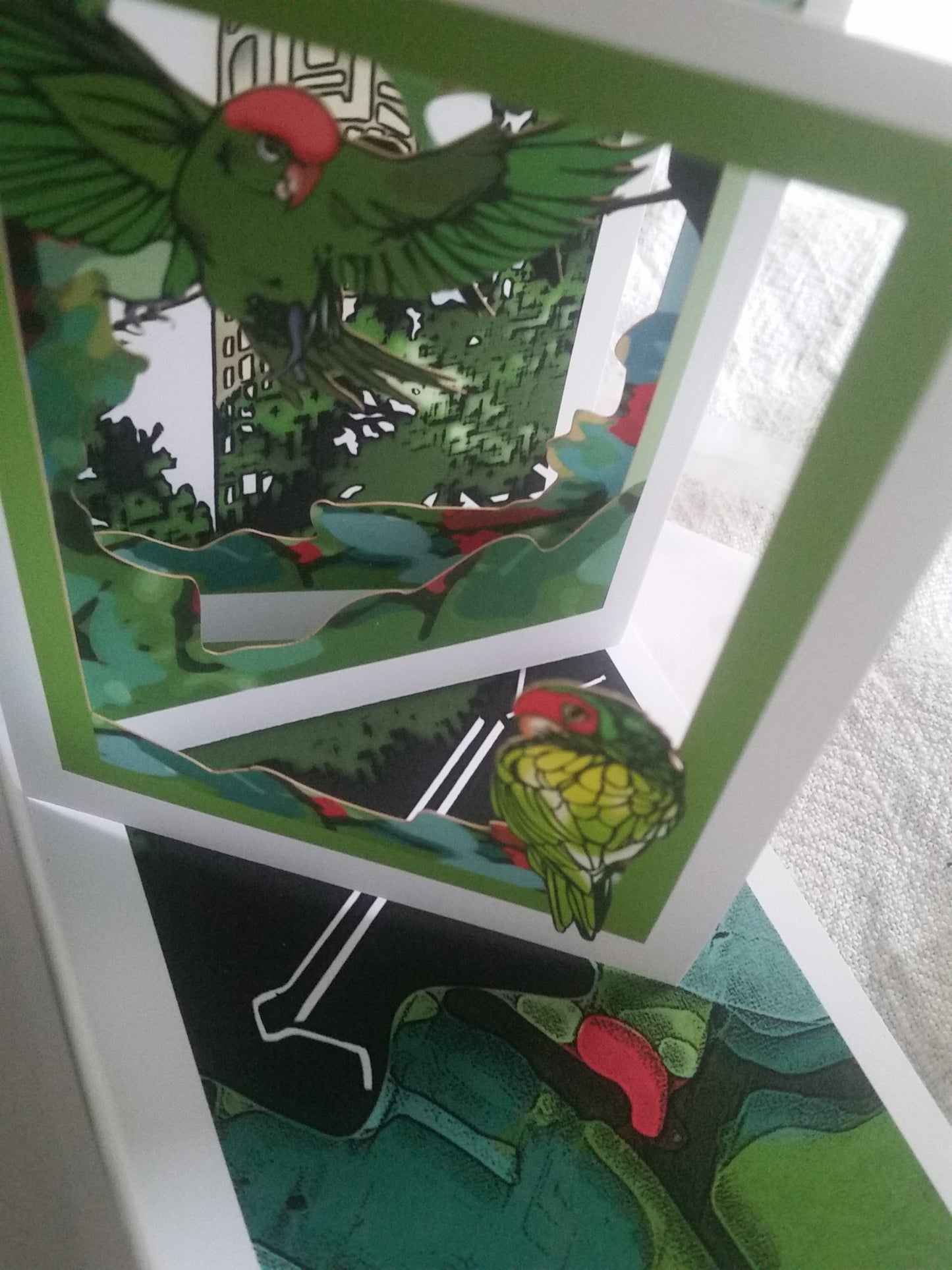 SF Parrots of Telegraph Hill (POPupfoldOUT)