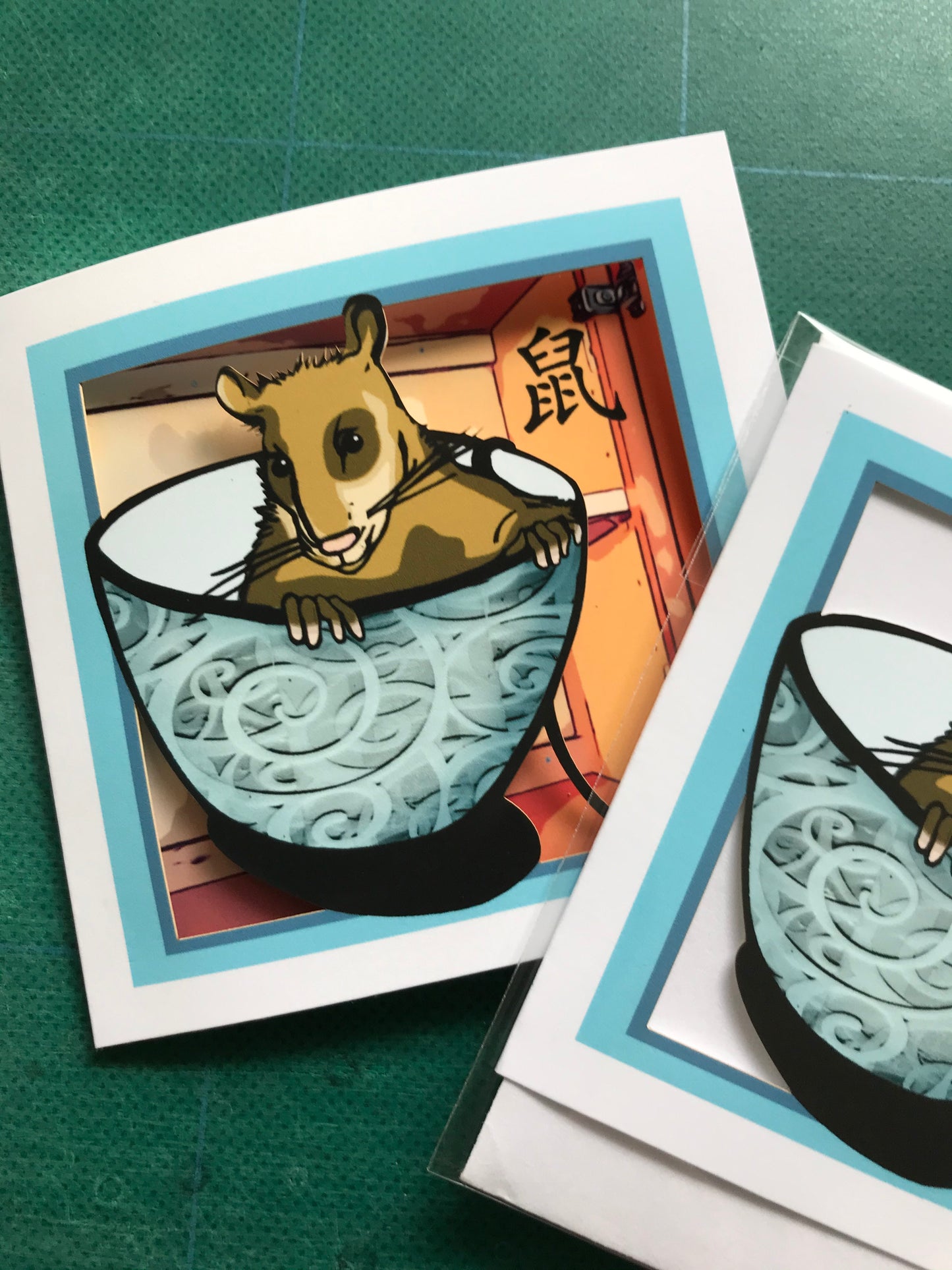 Year of the Rat 2020 Papercut Card (TRIfold)