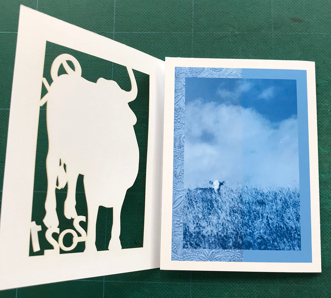 Year of the Ox Papercut Card (TRIfold)