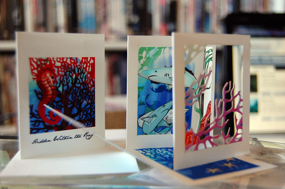 Sharks in the Reef (POPupfoldOUT)