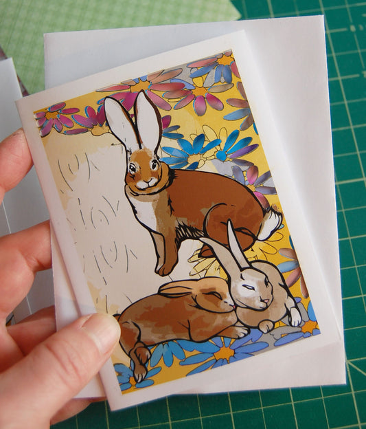 Year of the Rabbit Papercut Card (TRIfold)