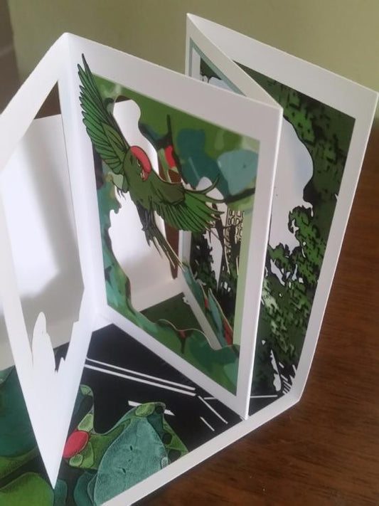 SF Parrots of Telegraph Hill (POPupfoldOUT)