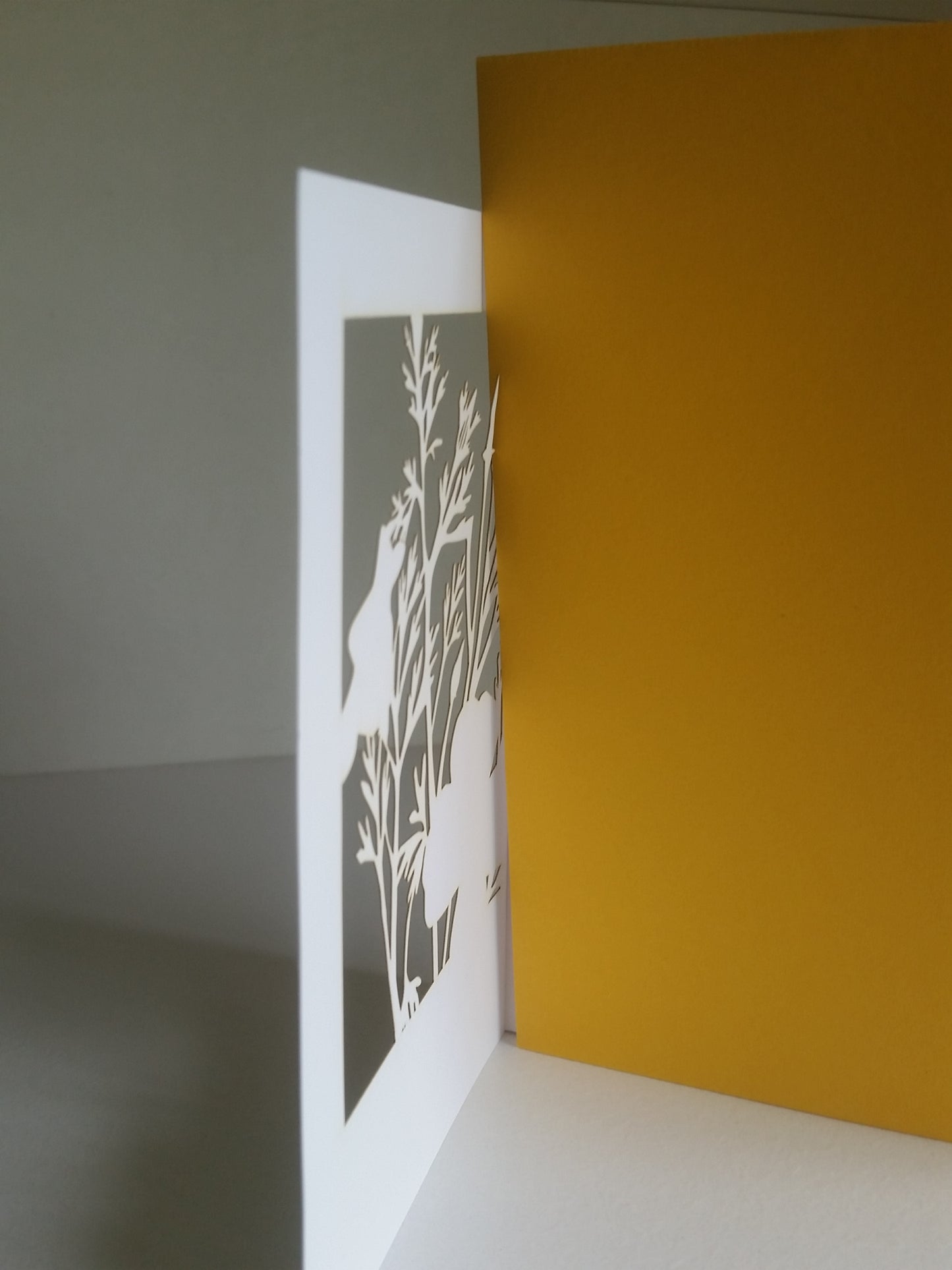 California Poppy Papercut Card (TRIfold)