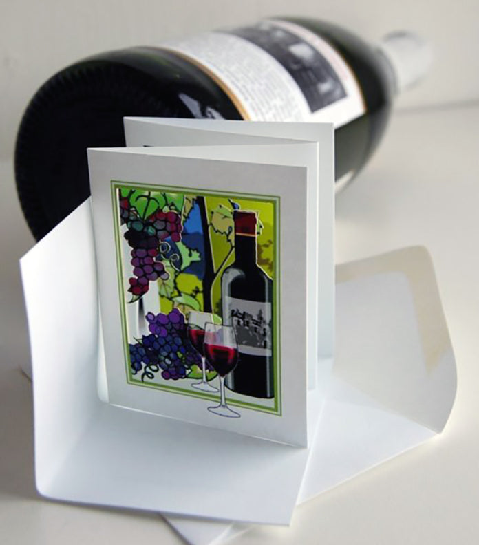 Vineyard in Blues and Greens