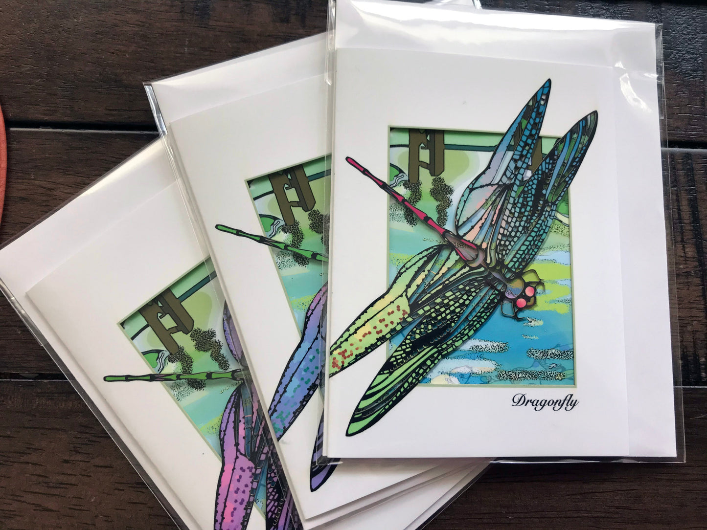 Dragonfly Papercut Card (TRIfold)