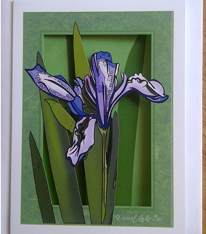 Iris Papercut Card (TRIfold)
