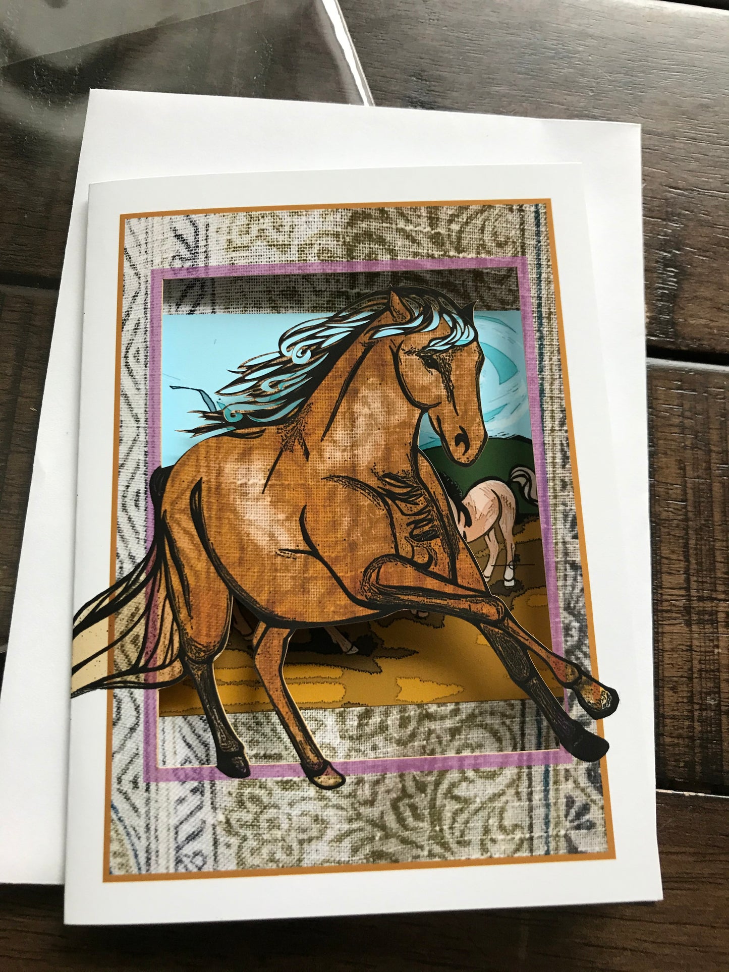 Year of the Horse Papercut Card (TRIfold)