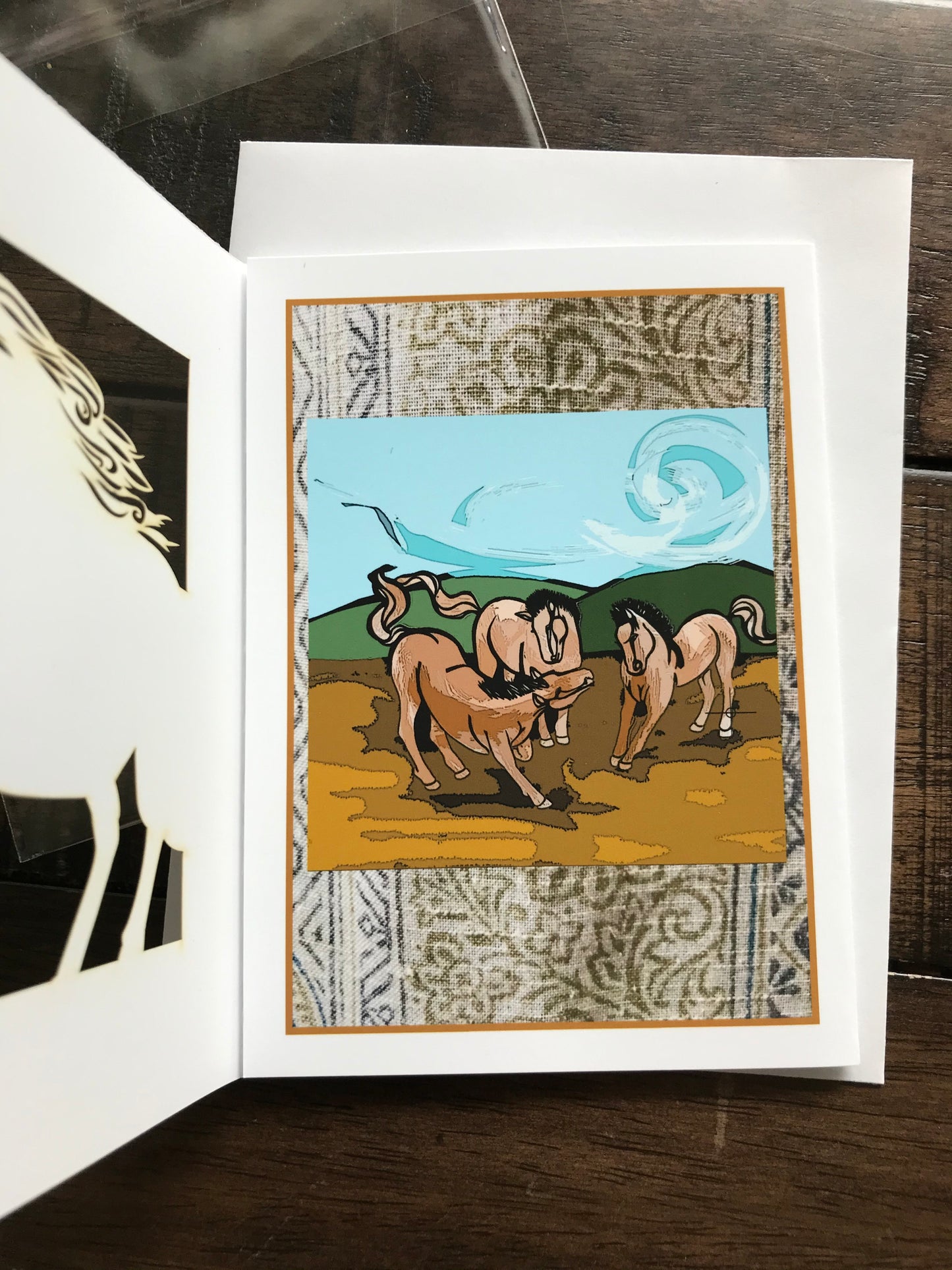 Year of the Horse Papercut Card (TRIfold)
