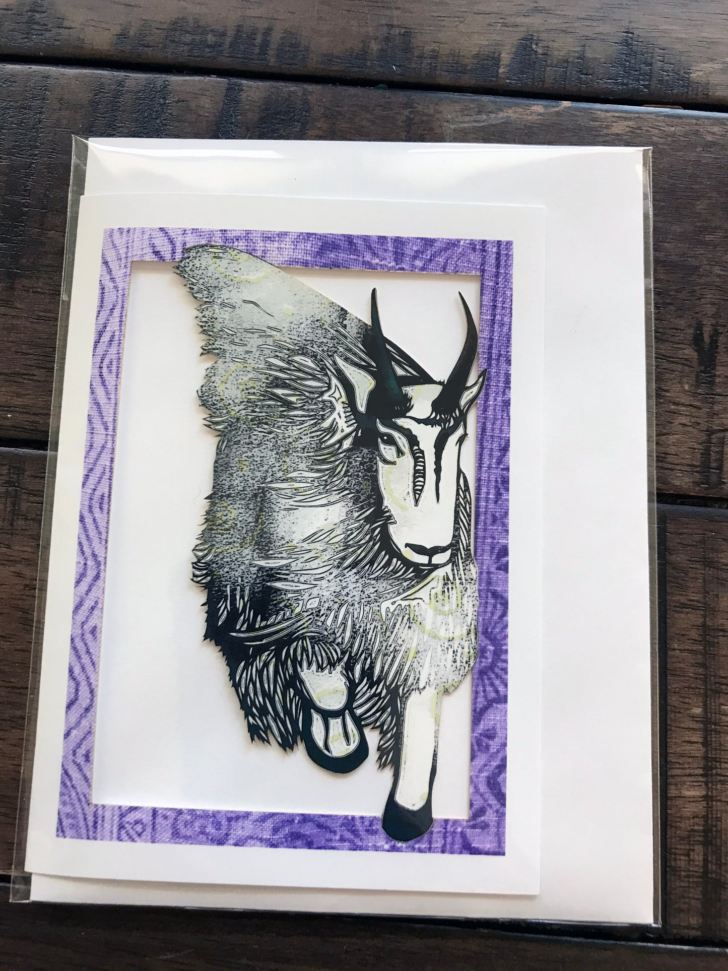 Year of the Ram—Chinese Zodiac Papercut Card (TRIfold)