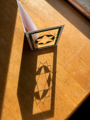 Anahata / Heart Chakra Papercut Card (TRIfold)