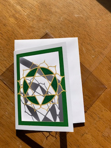 Anahata / Heart Chakra Papercut Card (TRIfold)
