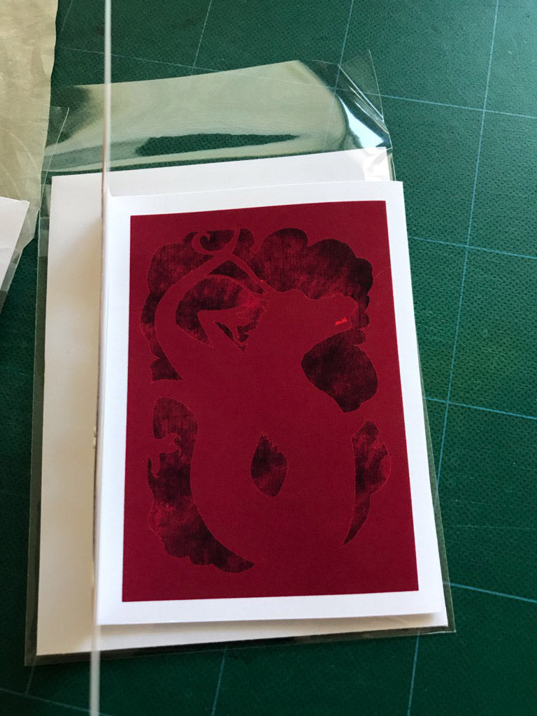Year of the Dragon—Chinese Zodiac Papercut Card (TRIfold)