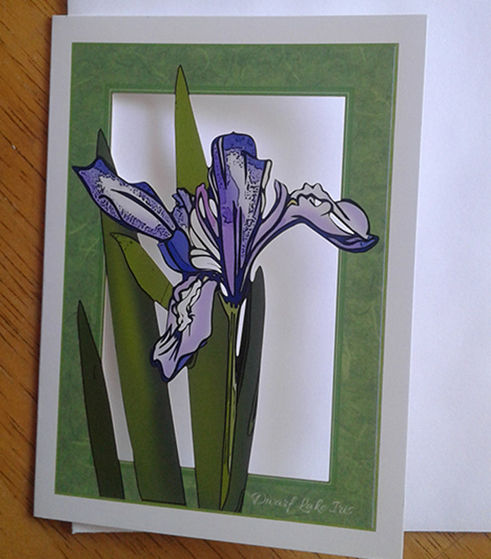 Iris Papercut Card (TRIfold)