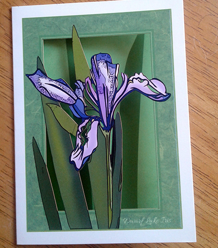 Iris Papercut Card (TRIfold)