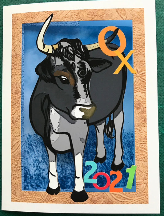 Year of the Ox Papercut Card (TRIfold)
