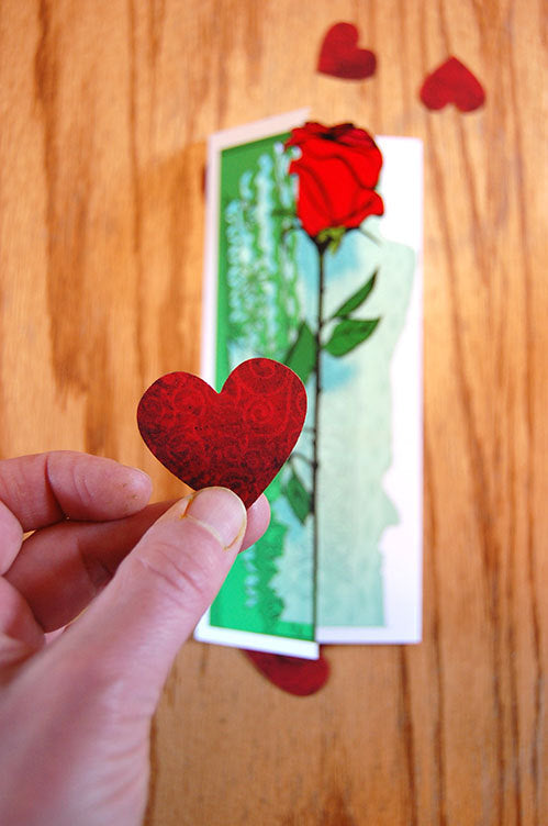 Long-Stemmed Rose Papercut Card (TRIfold)