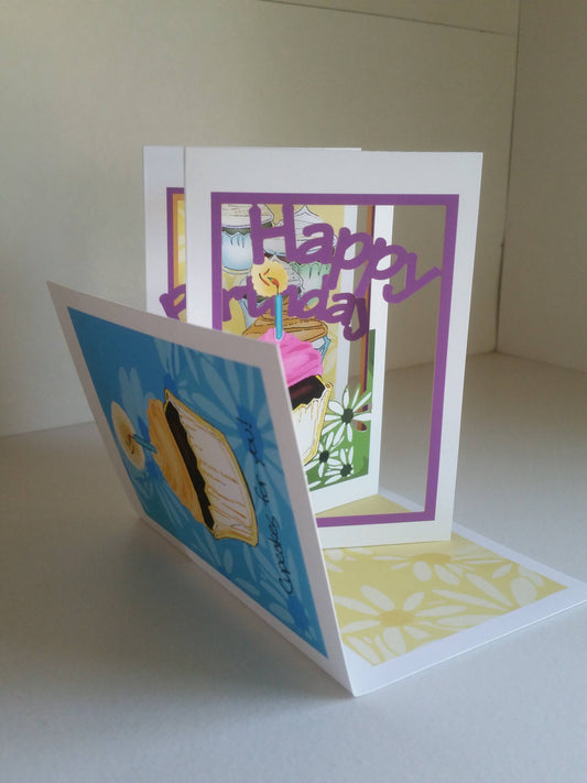 Birthday Cupcakes-chunky font (POPupfoldOUT)