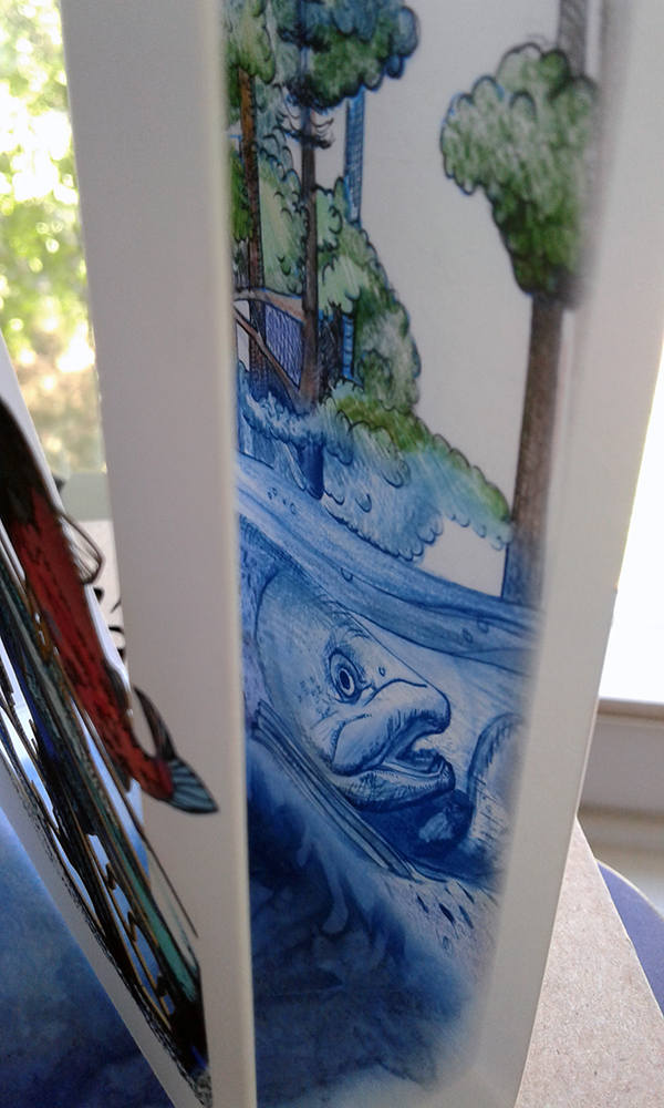 Salmon Run with Bears (POPupfoldOUT)