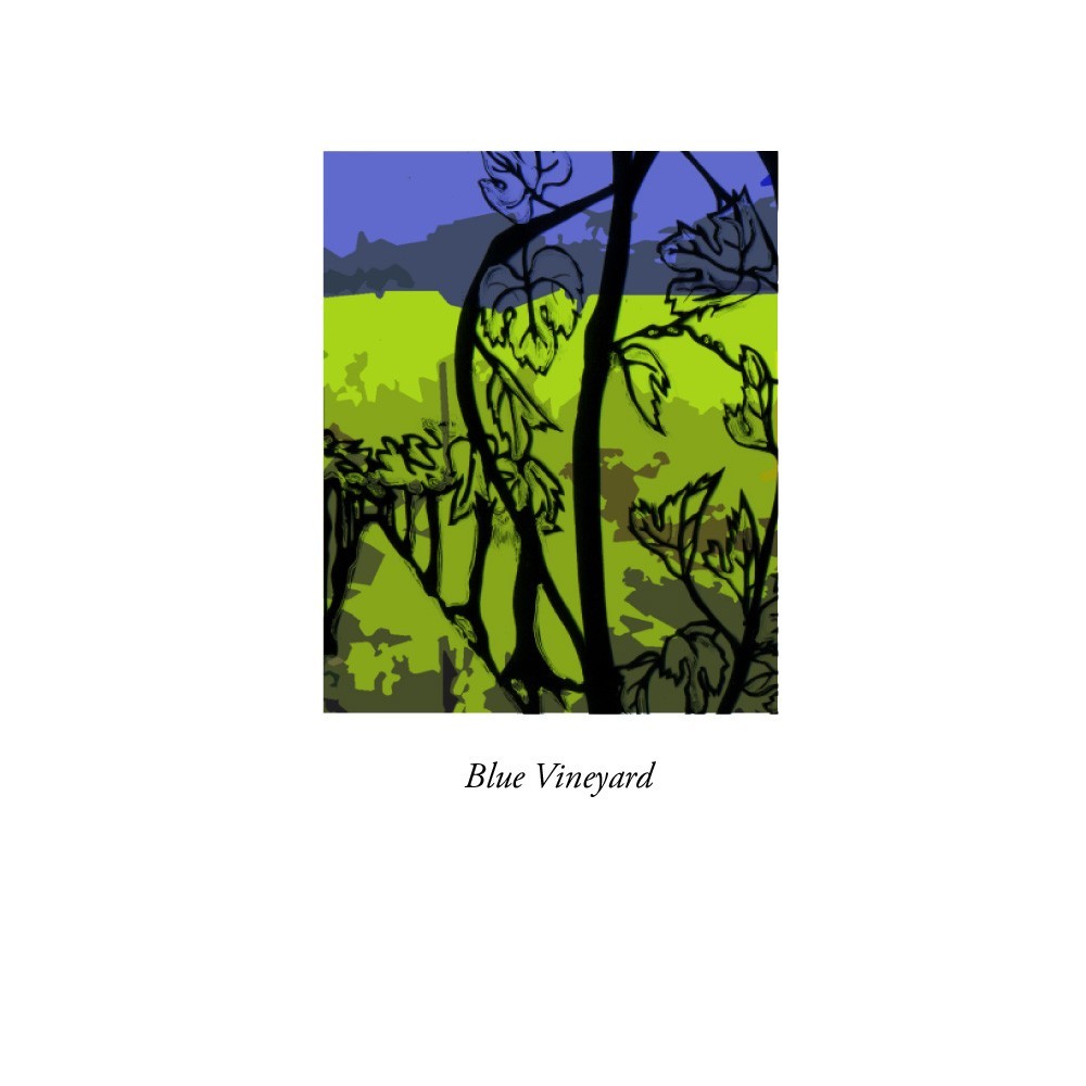 Vineyard in Blues and Greens