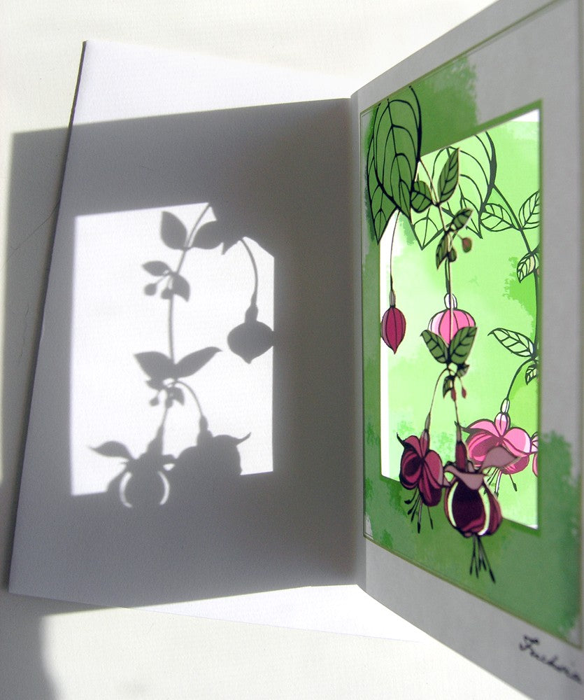 Fuchsia Papercut Card (TRIfold)