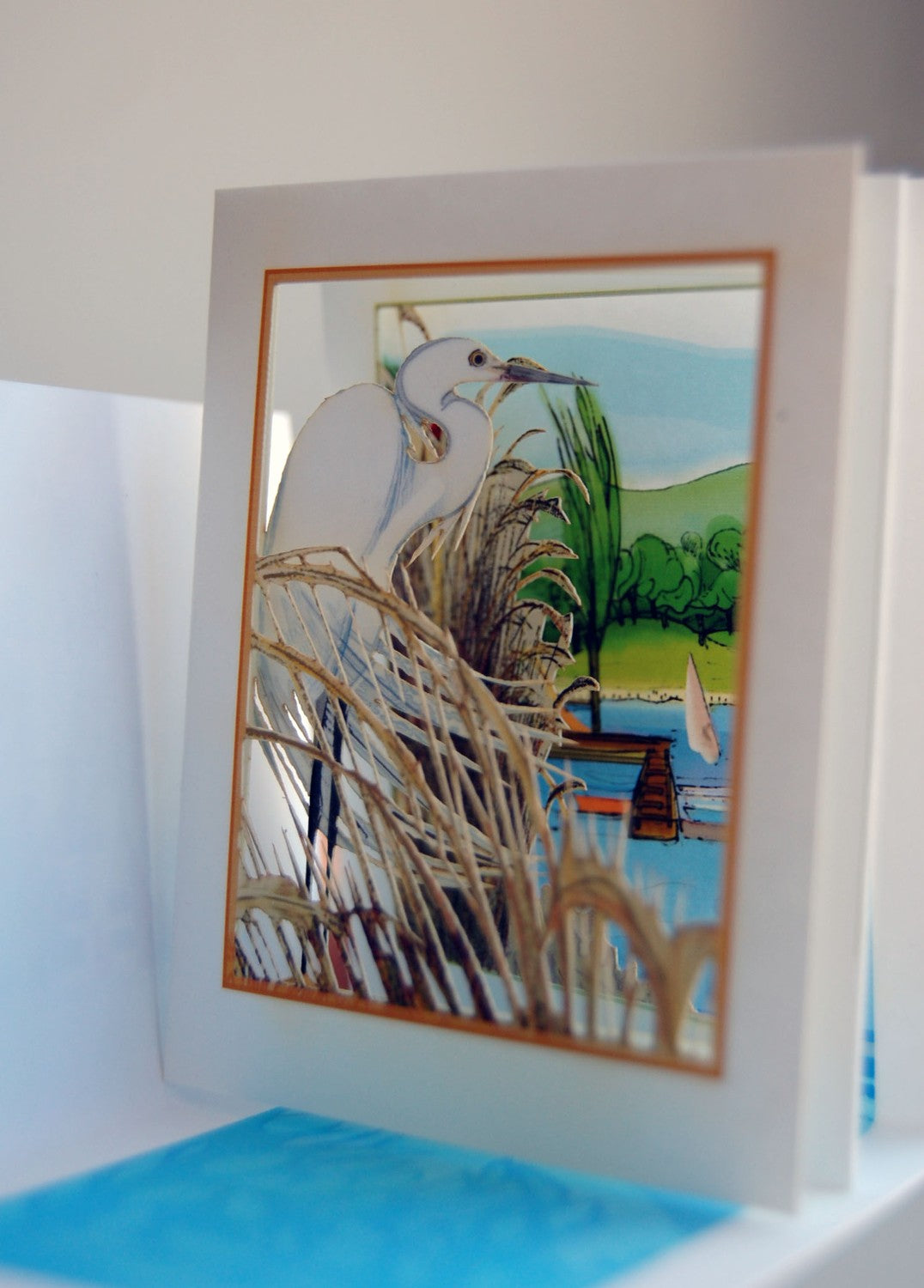 Egret Wading (POPupfoldOUT)