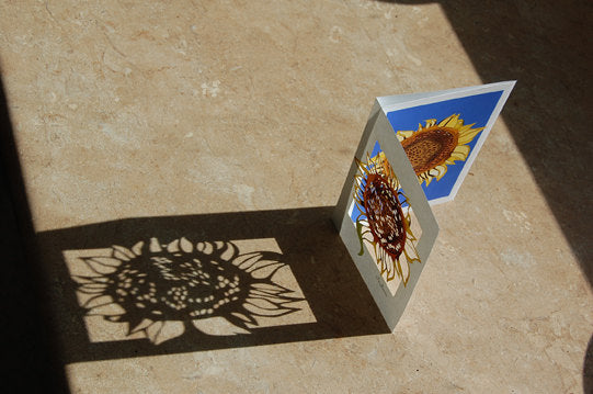 Summer Sunflower Papercut Card (TRIfold)