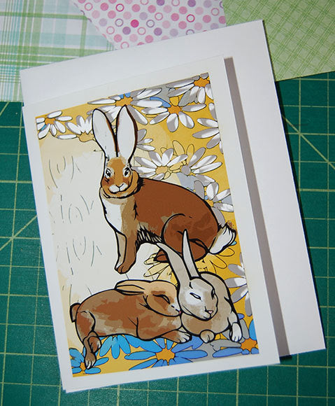 Year of the Rabbit Papercut Card (TRIfold)