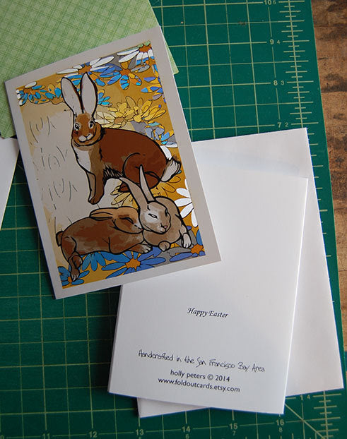 Year of the Rabbit Papercut Card (TRIfold)