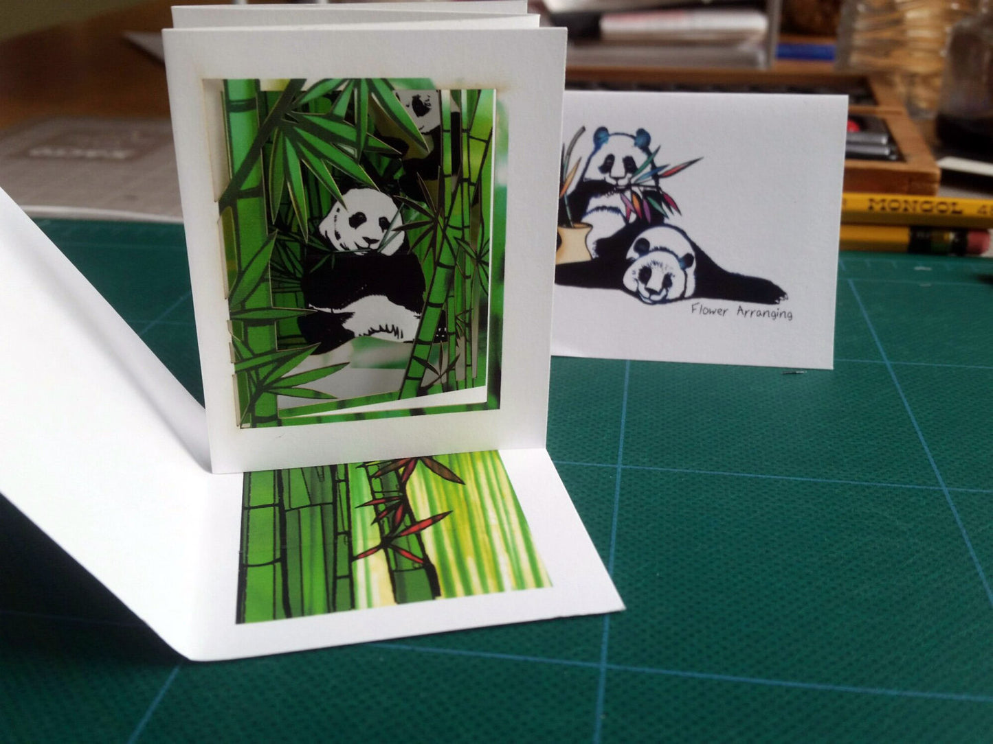 Forest Light—Pandas in the Bamboo (POPupfoldOUT)