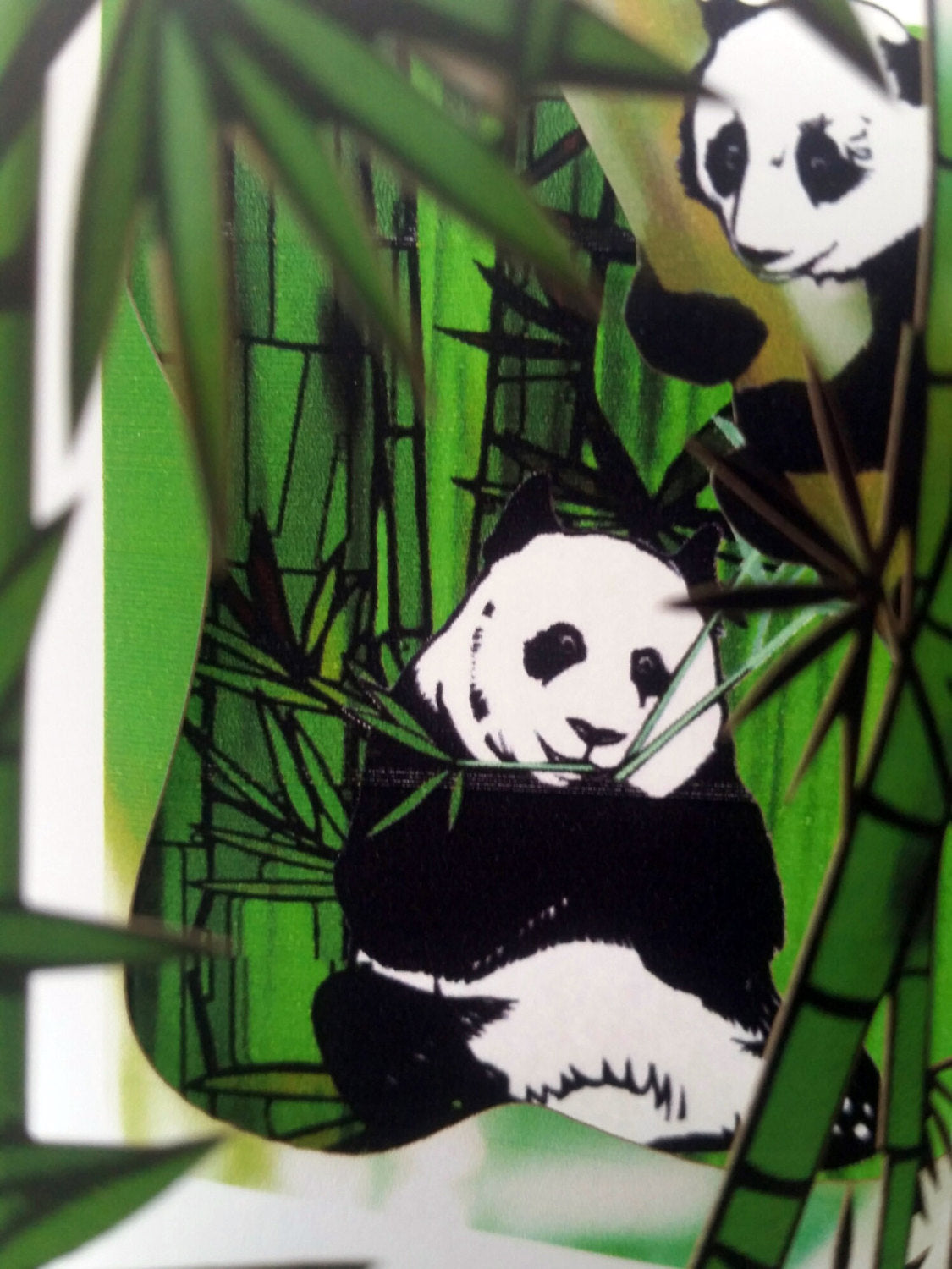 Forest Light—Pandas in the Bamboo (POPupfoldOUT)